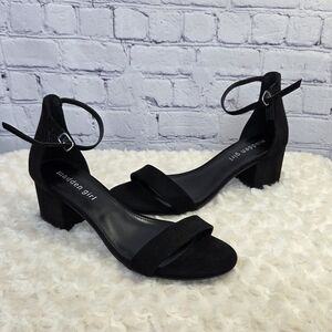 Madden Girl Black Ankle Strap Heels